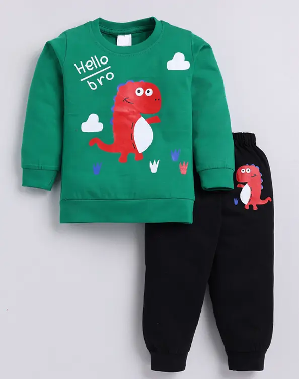 Causal Graphic Design Full Sleeves Set (6M-12M)