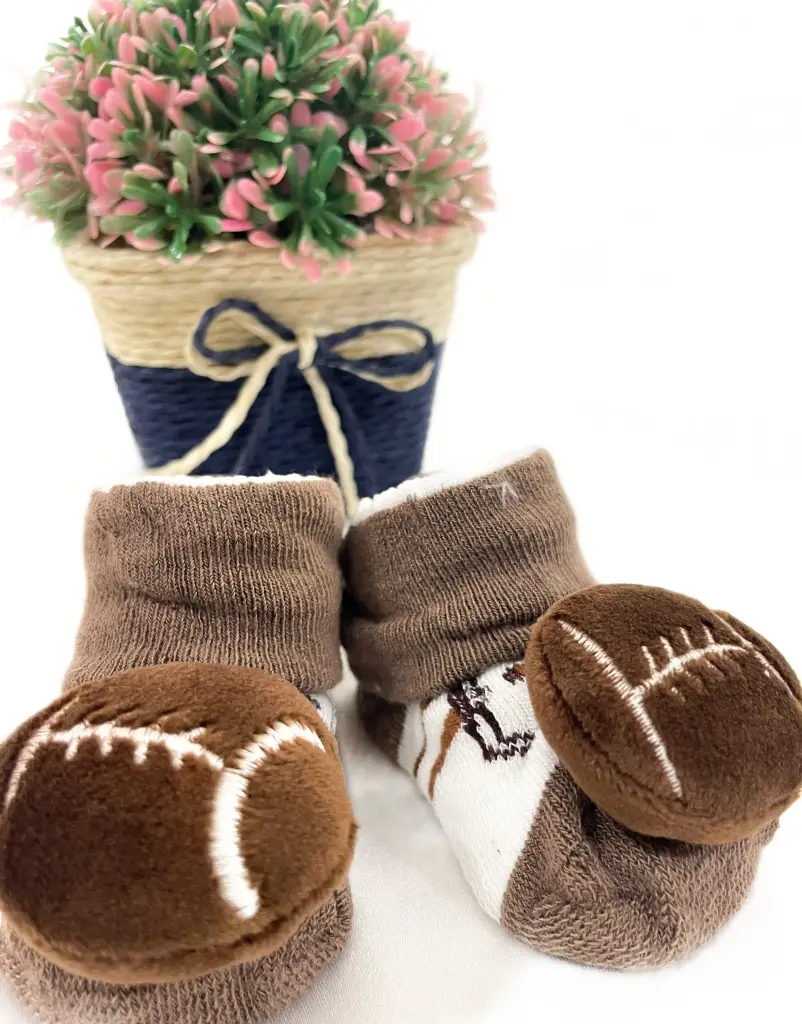 Baby Boys and Girls Teddy Socks (Brown)