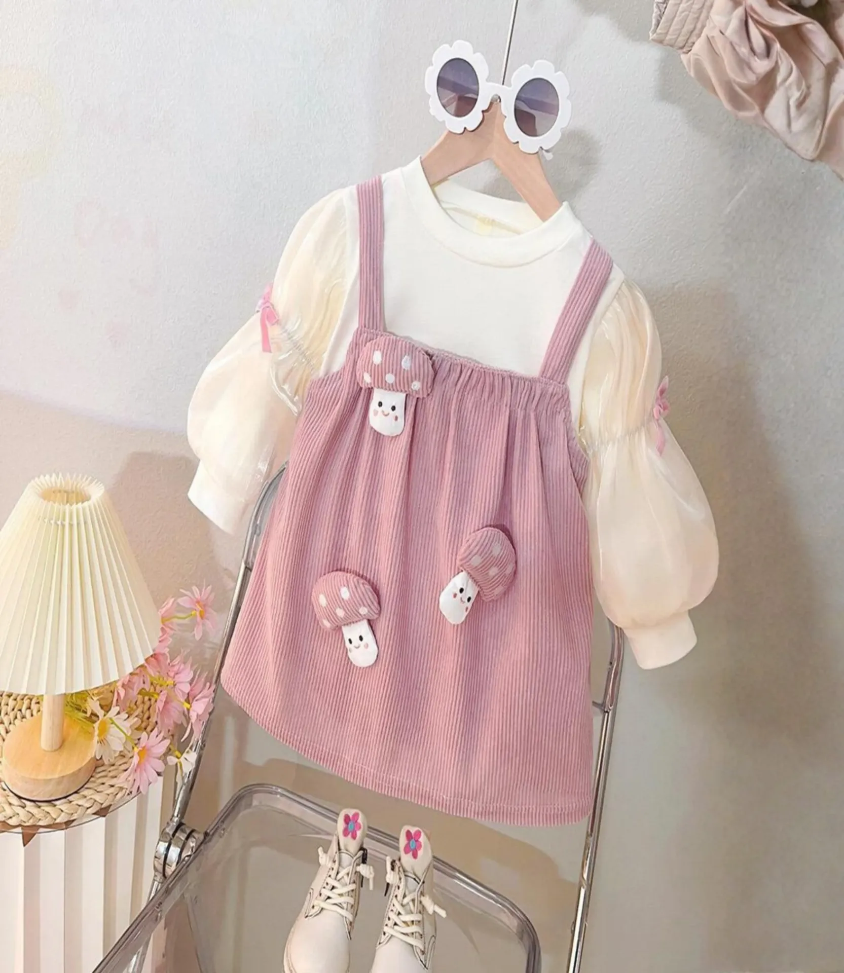 Pink Mushroom Garden Dress