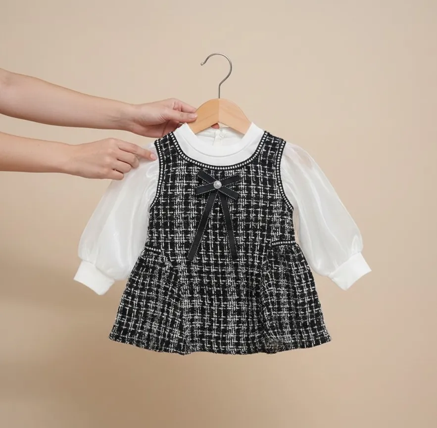 Classic Tweed Princess Dress