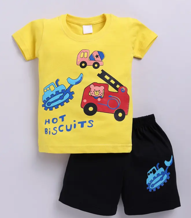 Causal Graphic Design Half Sleeves Set (3Y-4Y)