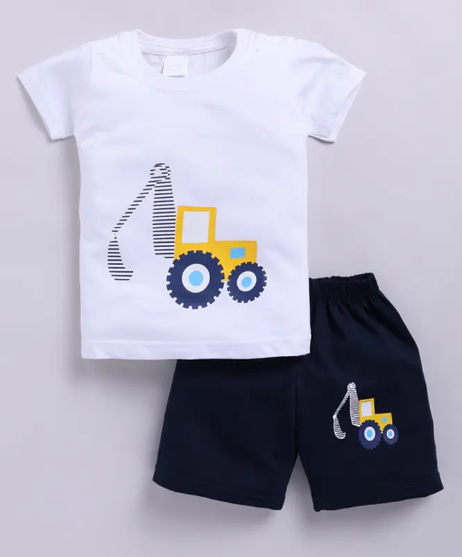 Causal Graphic Design Half Sleeves Set