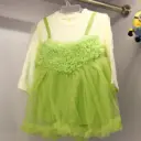 Girls Green Sequins Embellished Full Sleeves Party Wear Dress