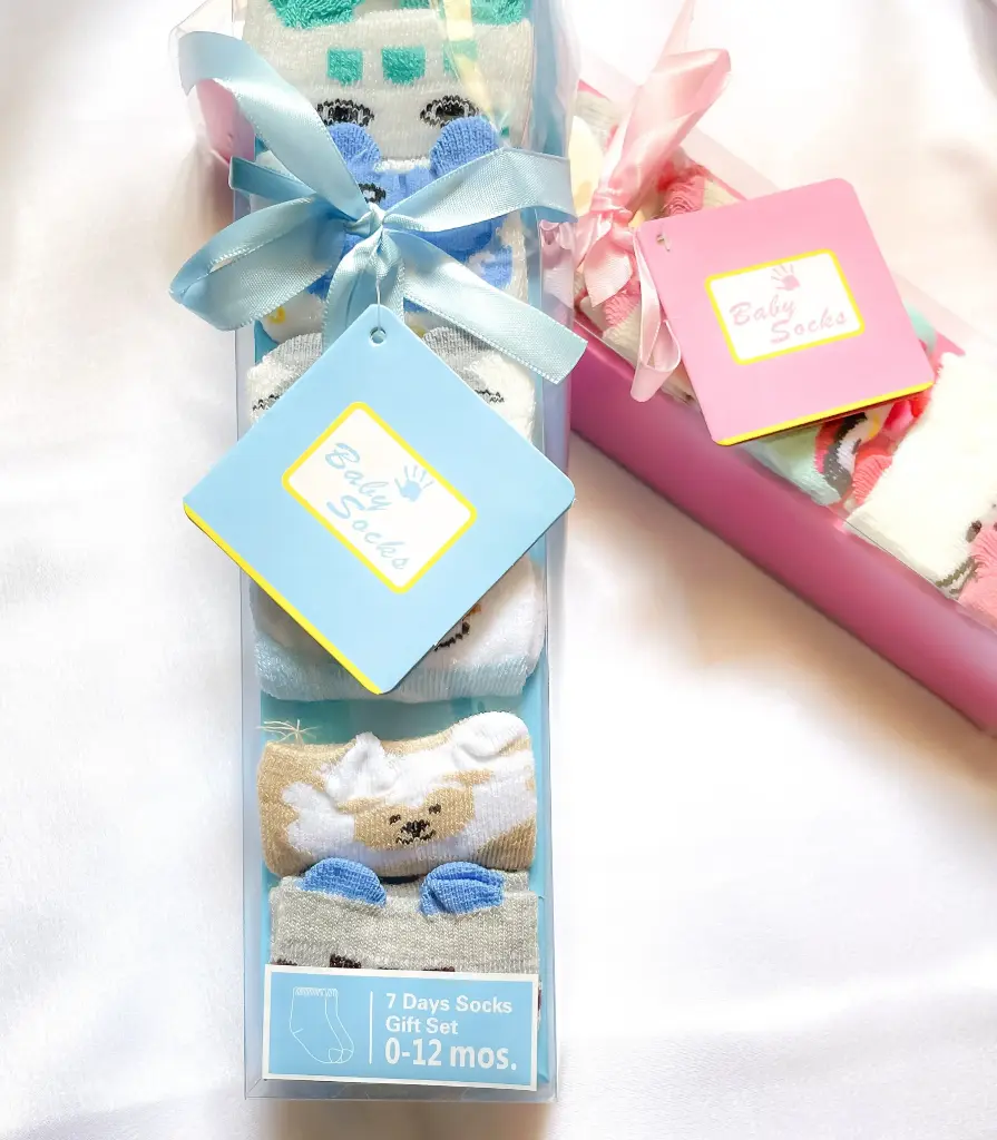 Baby Socks Organic Cotton Set of 7 (Blue)