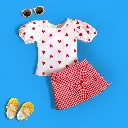Baby Girls Top & Skirt Set Red