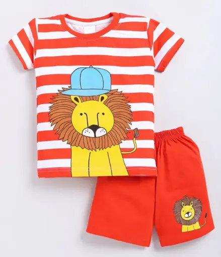 Causal Graphic Design Half Sleeves Set