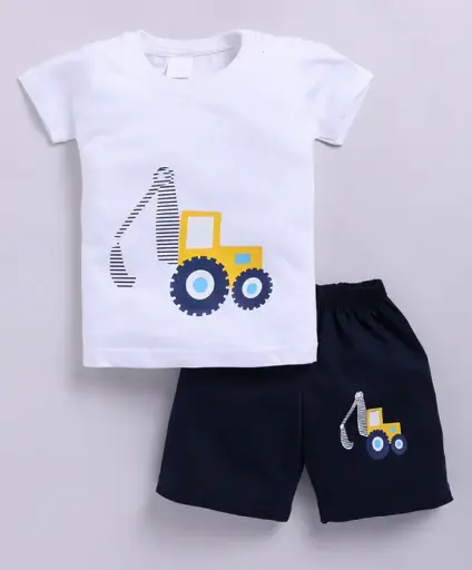 Causal Graphic Design Half Sleeves Set
