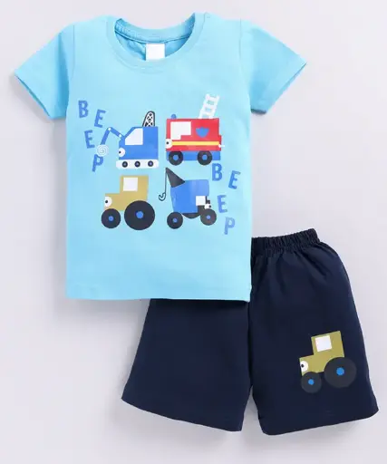 Causal Graphic Design Half Sleeves Set