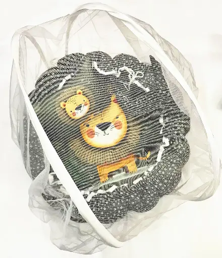 Round Baby Bedding & Pillow Set With Mosquito Net